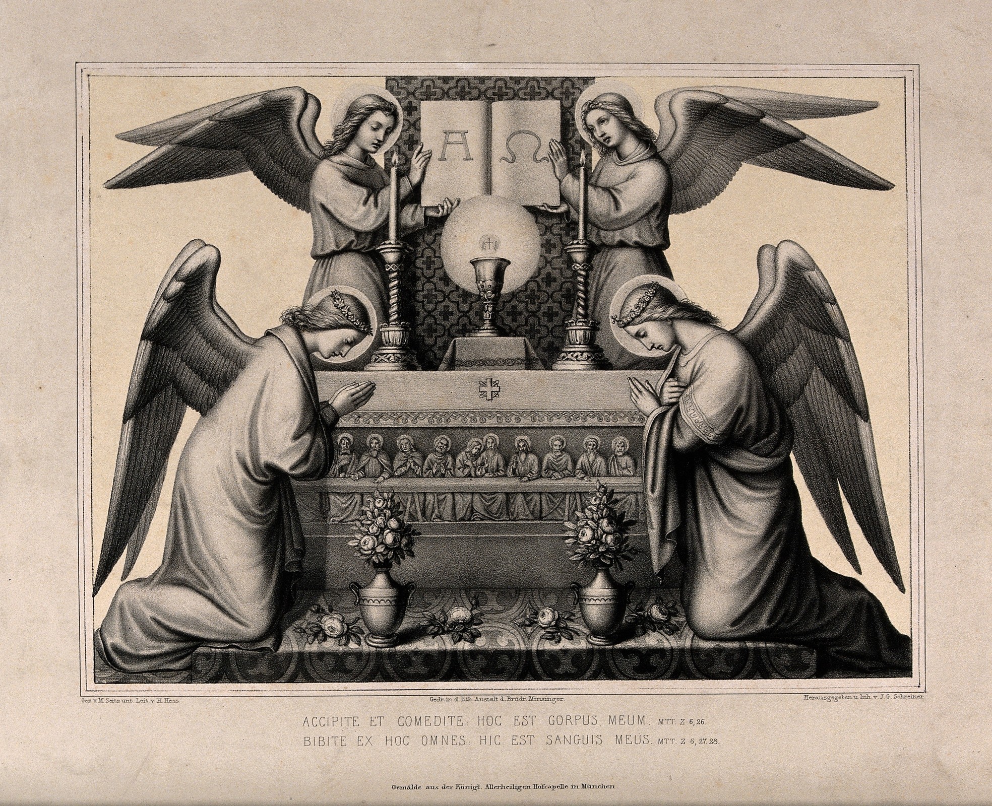 Angels Adoring Eucharist
