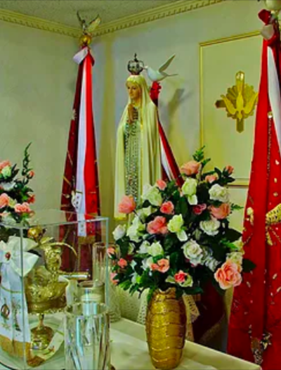 The Shrine of Our Lady of Fatima, in which are kept the Holy Ghost Crown and Banners.